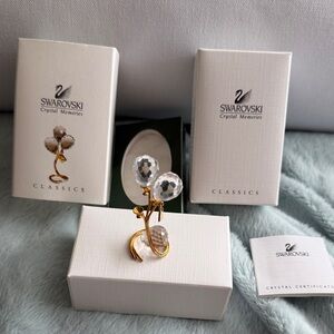 Swarovski Gold and Silver Crystal Balloons figurine